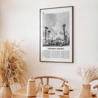 University Heights Print Black and White, University Heights Wall Art, University Heights, University Heights Photo, San Diego, California