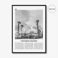 University Heights Print Black and White, University Heights Wall Art, University Heights, University Heights Photo, San Diego, California
