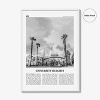 University Heights Print Black and White, University Heights Wall Art, University Heights, University Heights Photo, San Diego, California