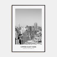 Upper East Side Portrait B&W Poster