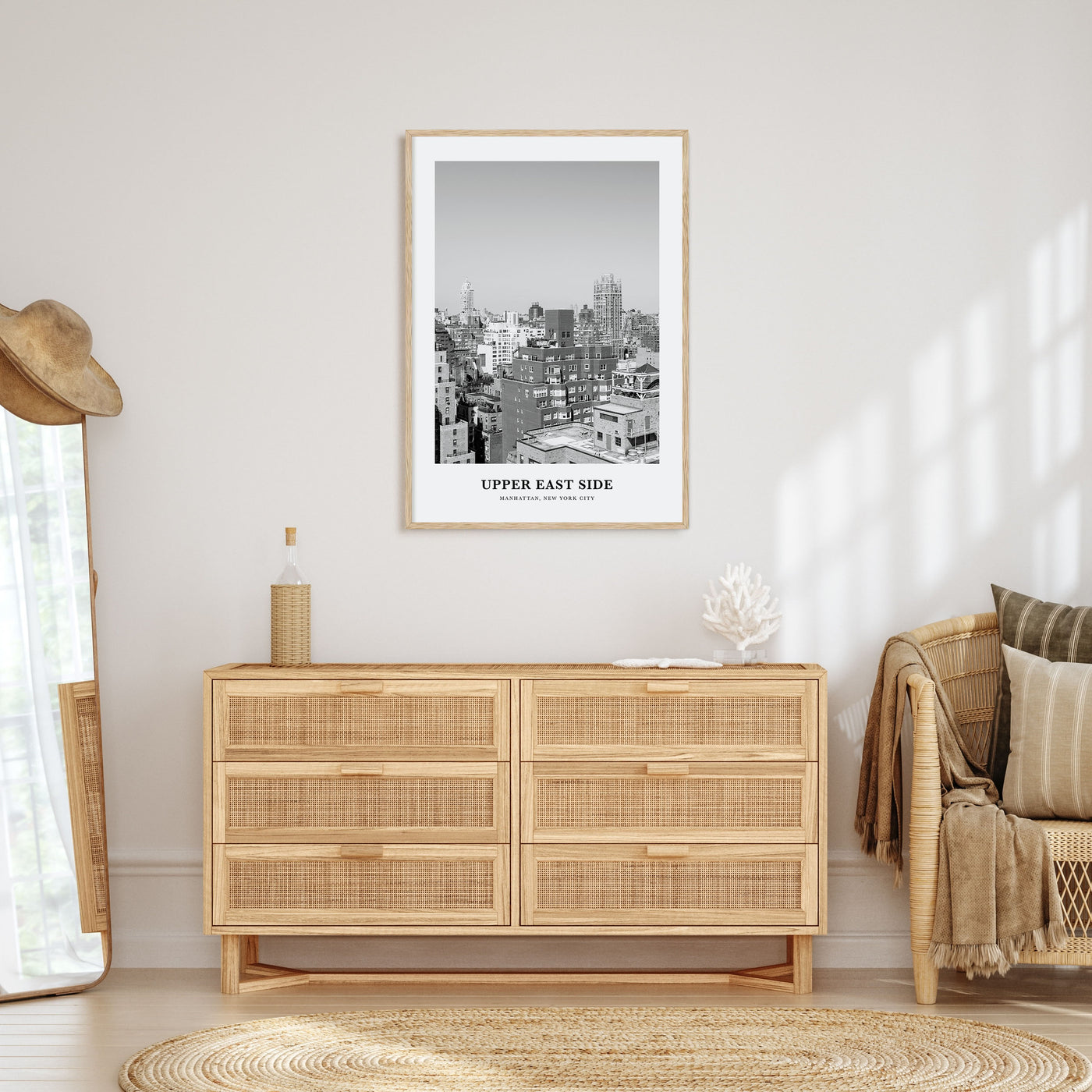 Upper East Side Portrait B&W Poster