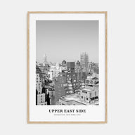 Upper East Side Portrait B&W Poster