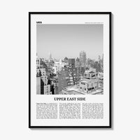 Upper East Side Print Black and White, Upper East Side Wall Art, Upper East Side Poster, Upper East Side Photo, Upper East Side, New York