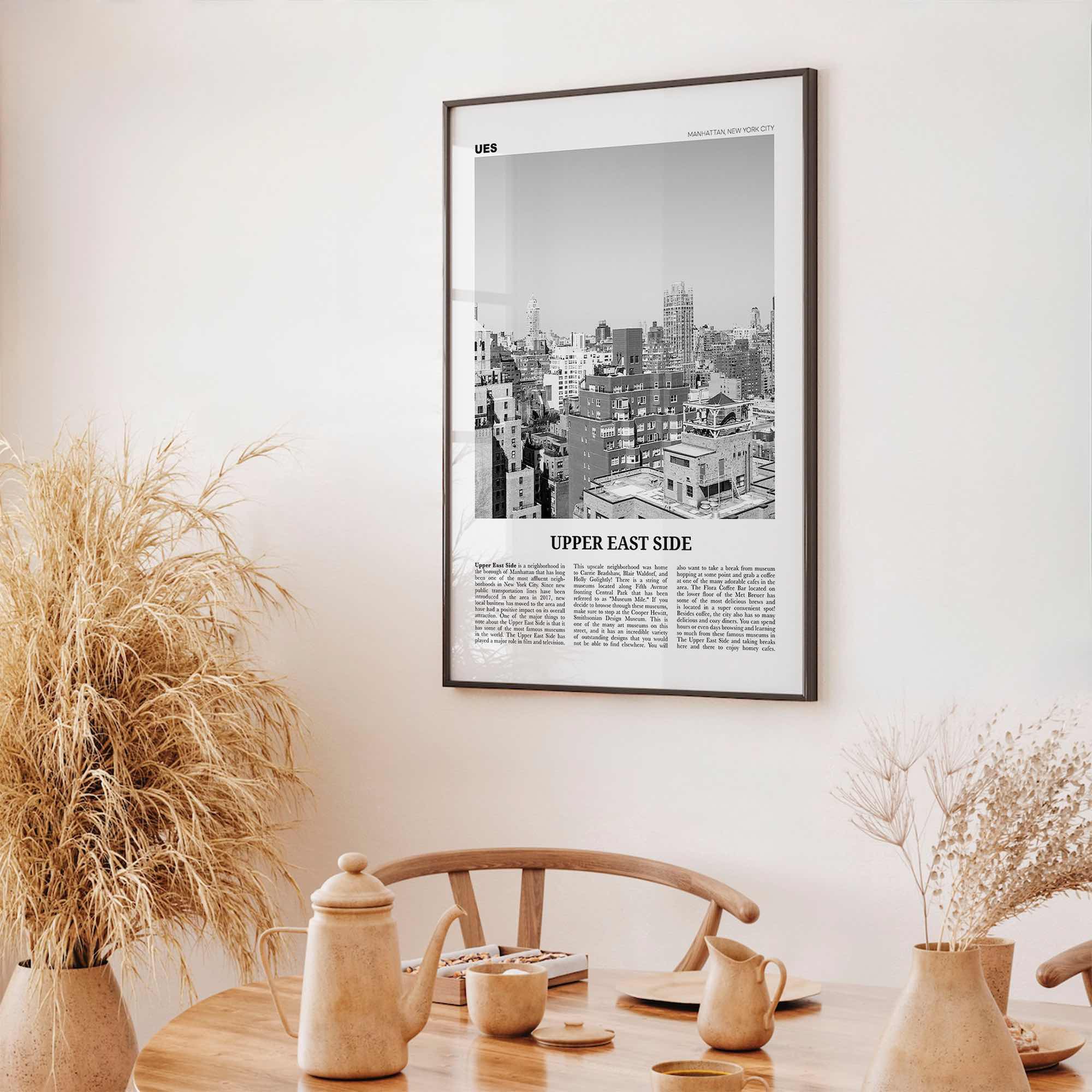 Upper East Side Print Black and White, Upper East Side Wall Art, Upper East Side Poster, Upper East Side Photo, Upper East Side, New York