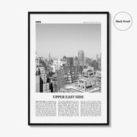 Upper East Side Print Black and White, Upper East Side Wall Art, Upper East Side Poster, Upper East Side Photo, Upper East Side, New York