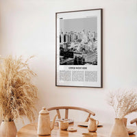 Upper West Side Print Black and White, Upper West Side Wall Art, Upper West Side Poster, Upper West Side Photo, Manhattan, New York, USA