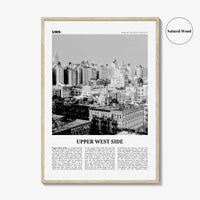 Upper West Side Print Black and White, Upper West Side Wall Art, Upper West Side Poster, Upper West Side Photo, Manhattan, New York, USA