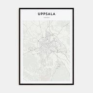 Uppsala Map Portrait Poster