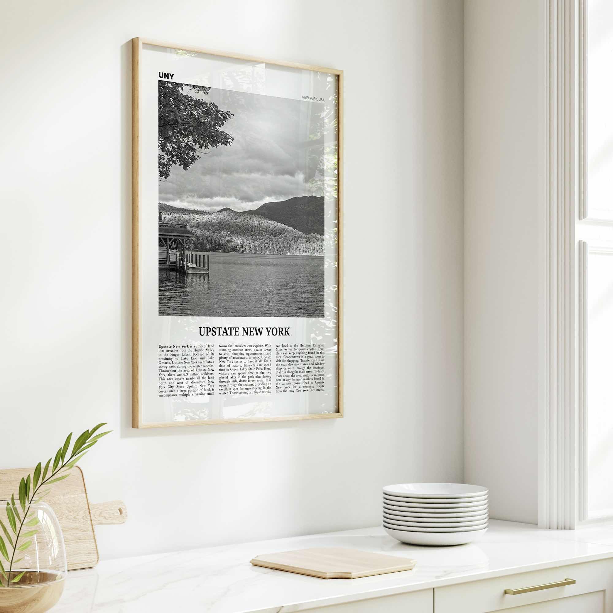 Upstate New York Print Black and White, Upstate New York Wall Art, Upstate New York Poster, Upstate New York Photo, USA