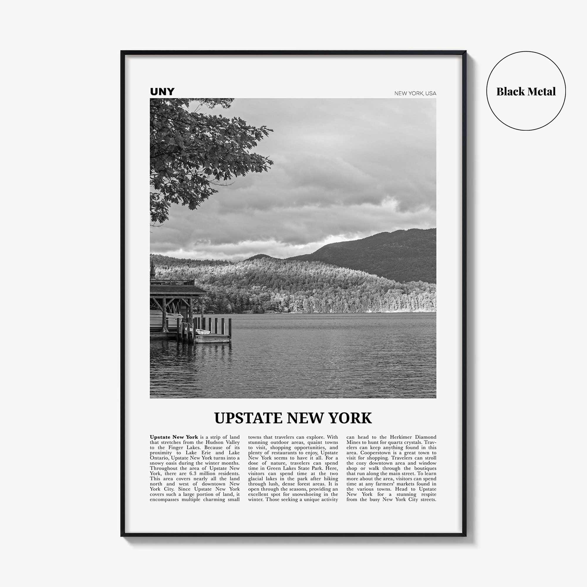 Upstate New York Print Black and White, Upstate New York Wall Art, Upstate New York Poster, Upstate New York Photo, USA