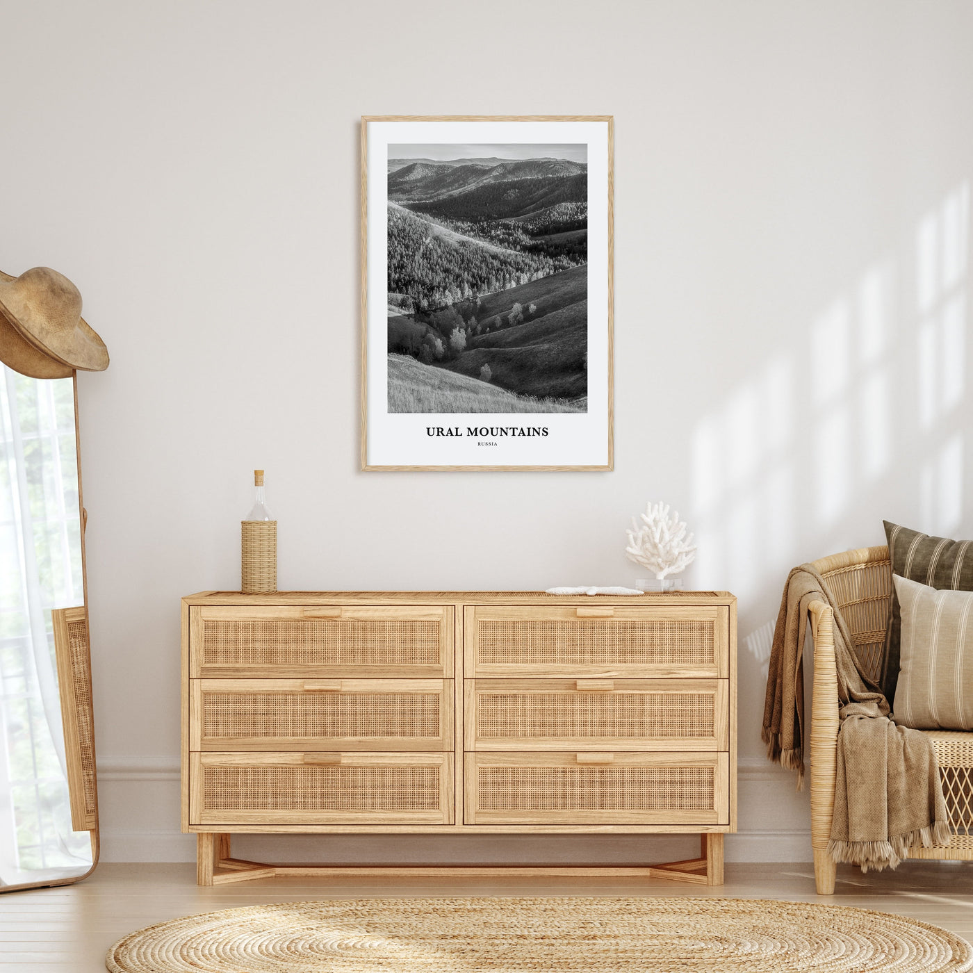Ural Mountains Portrait B&W Poster