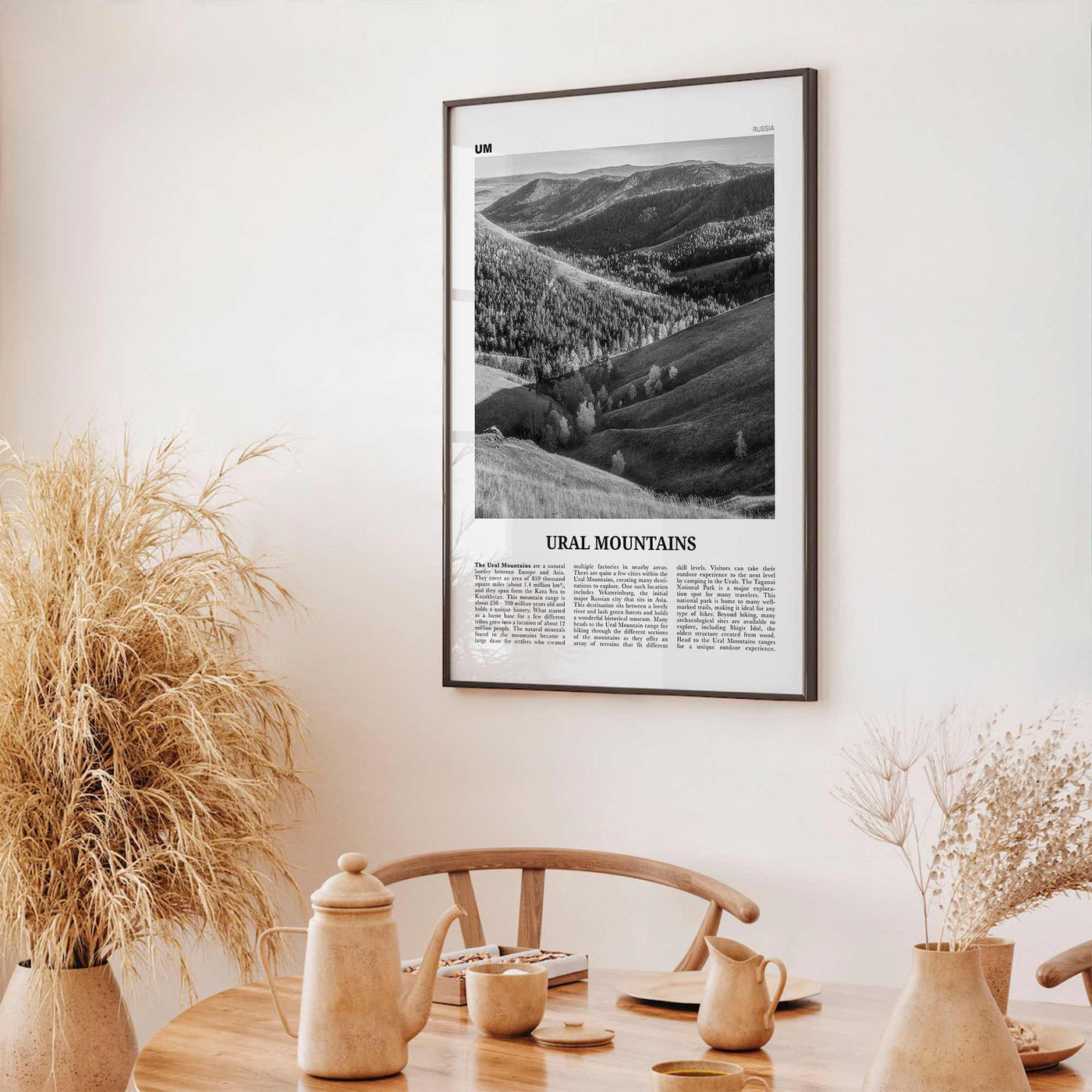 Ural Mountains Print Black and White, Ural Mountains Wall Art, Ural Mountains Poster, Ural Mountains Photo, Ural Mountains Wall Décor, Asia