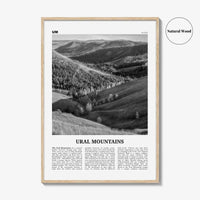 Ural Mountains Print Black and White, Ural Mountains Wall Art, Ural Mountains Poster, Ural Mountains Photo, Ural Mountains Wall Décor, Asia