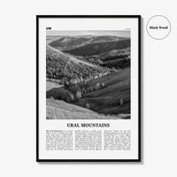 Ural Mountains Print Black and White, Ural Mountains Wall Art, Ural Mountains Poster, Ural Mountains Photo, Ural Mountains Wall Décor, Asia