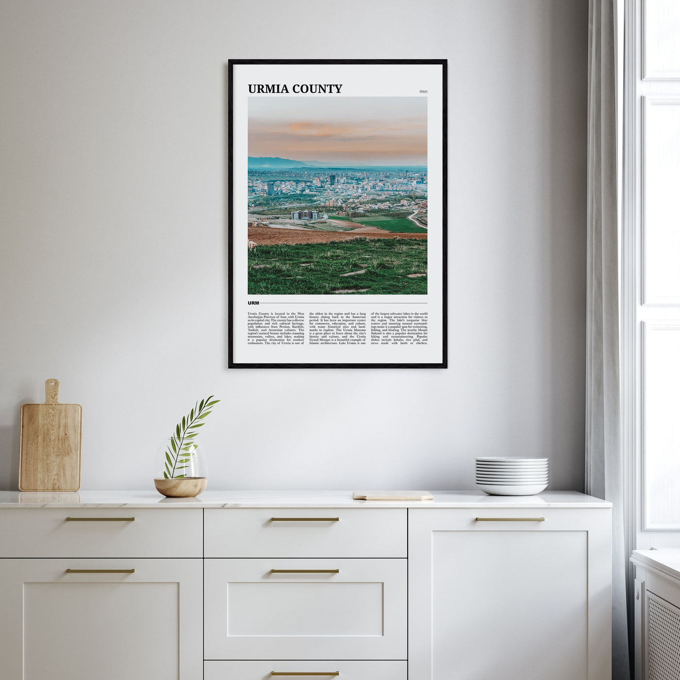 Urmia (County) Travel Color Poster