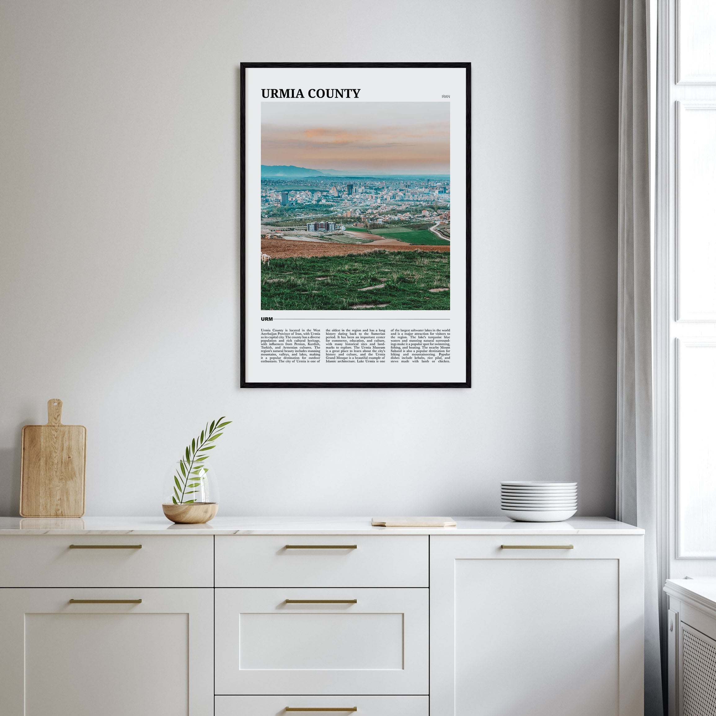 Urmia (County) Travel Color Poster