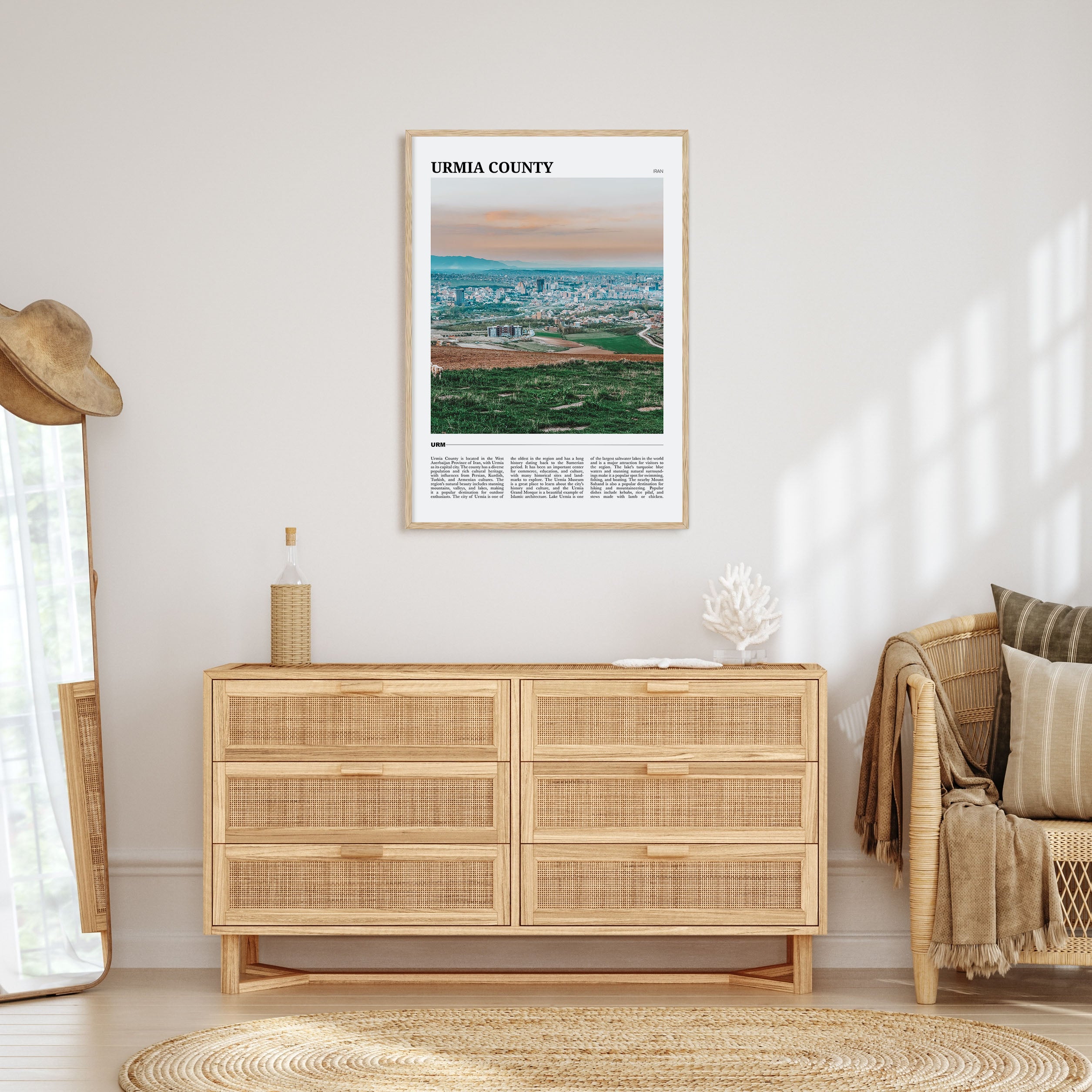 Urmia (County) Travel Color Poster