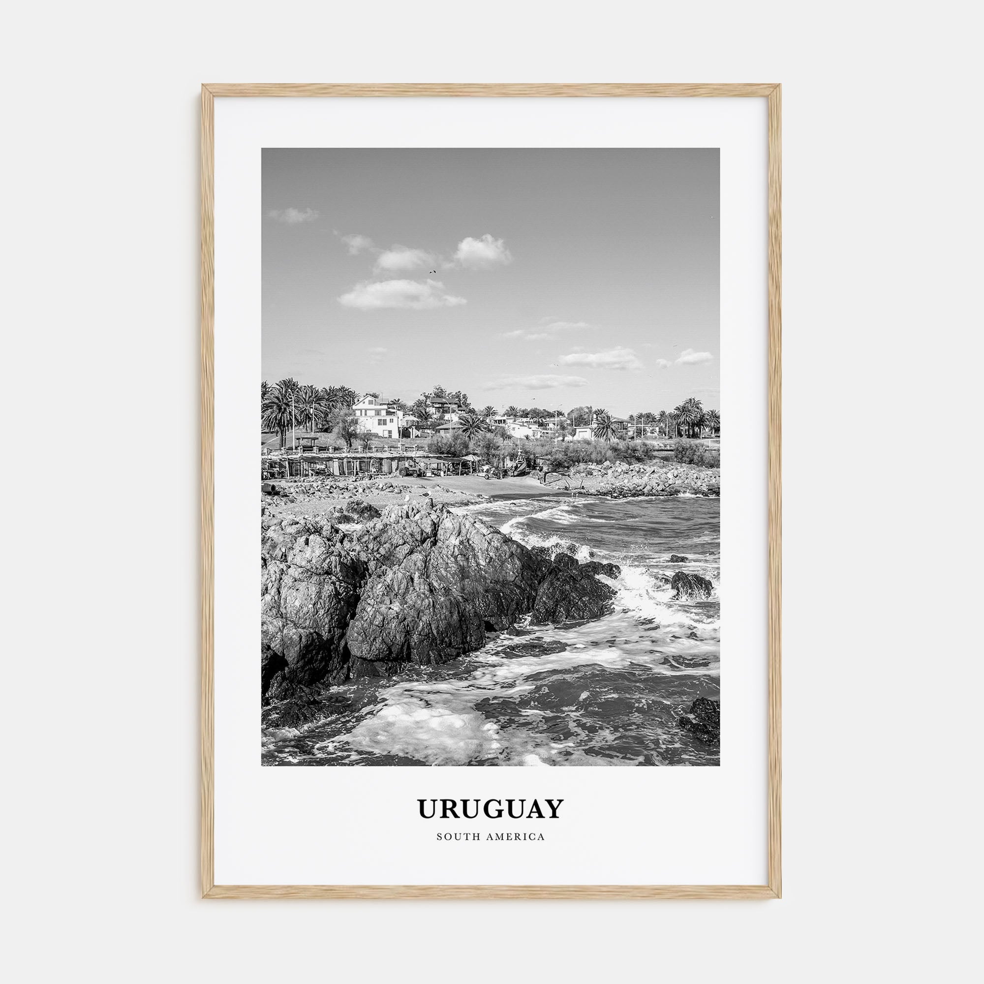 Uruguay Portrait B&W Poster