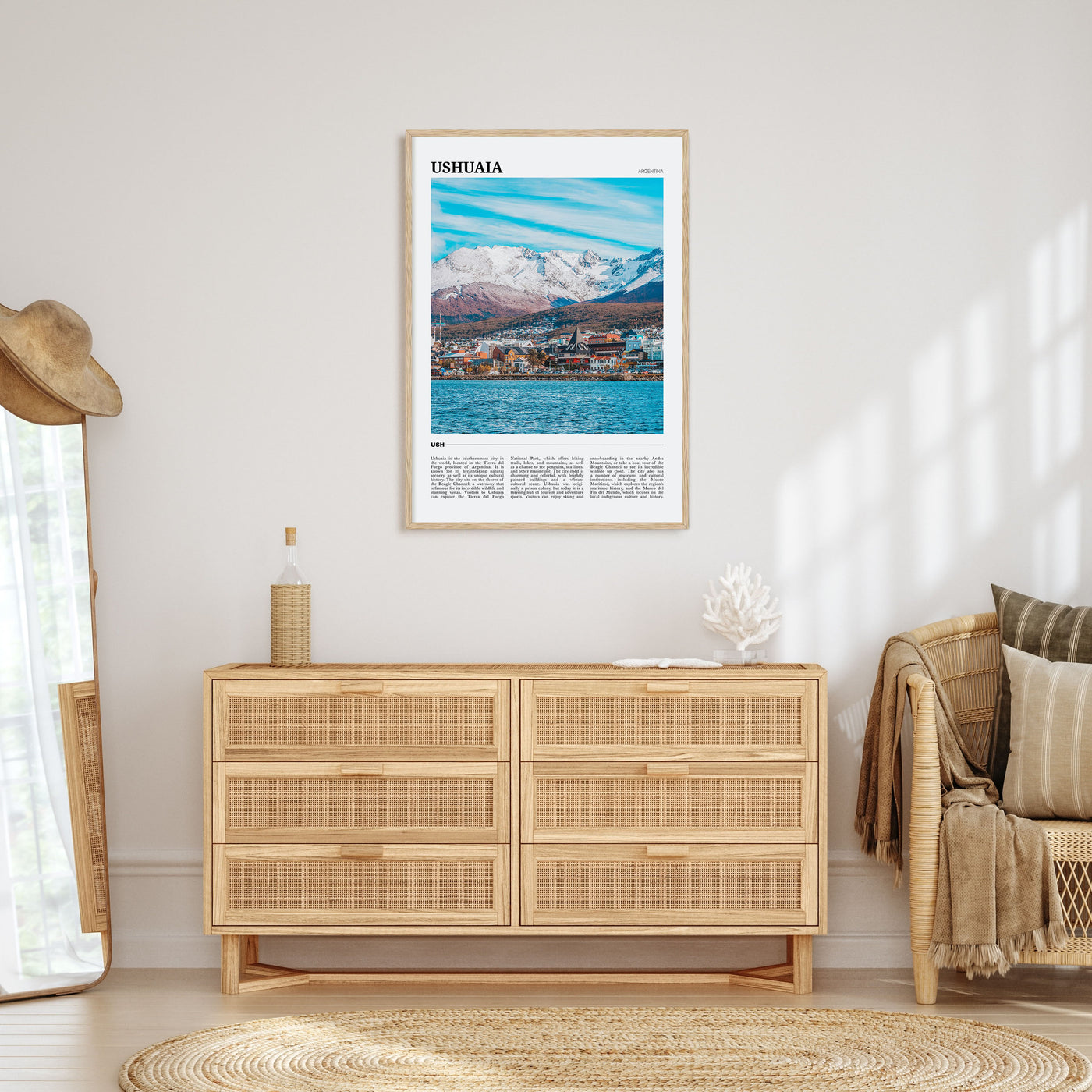 Ushuaia Travel Color Poster