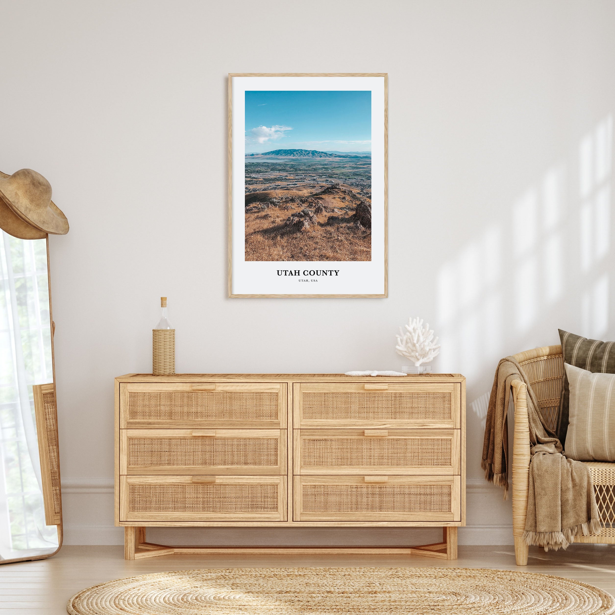 Utah County Portrait Color Poster