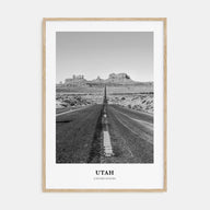 Utah Portrait B&W No 2 Poster