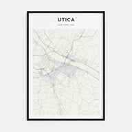 Utica Map Portrait Poster