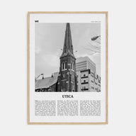 Utica Travel B&W Poster