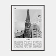 Utica Travel B&W Poster