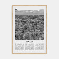Utrecht Travel B&W Poster