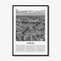 Utrecht Print Black and White, Utrecht Wall Art, Utrecht Poster, Utrecht Photo, Utrecht Wall Décor, Netherlands, Holland