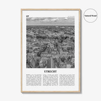 Utrecht Print Black and White, Utrecht Wall Art, Utrecht Poster, Utrecht Photo, Utrecht Wall Décor, Netherlands, Holland