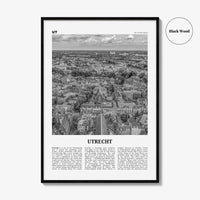 Utrecht Print Black and White, Utrecht Wall Art, Utrecht Poster, Utrecht Photo, Utrecht Wall Décor, Netherlands, Holland