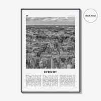 Utrecht Print Black and White, Utrecht Wall Art, Utrecht Poster, Utrecht Photo, Utrecht Wall Décor, Netherlands, Holland