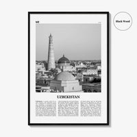 Uzbekistan Print Black and White, Uzbekistan Wall Art, Uzbekistan Poster, Uzbekistan Photo, Ўзбекистон, Oʻzbekiston, Tashkent, Uzbek, Asia
