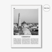 Uzbekistan Print Black and White, Uzbekistan Wall Art, Uzbekistan Poster, Uzbekistan Photo, Ўзбекистон, Oʻzbekiston, Tashkent, Uzbek, Asia