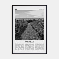 Vacaville Travel B&W Poster