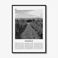 Vacaville Print Black and White, Vacaville Wall Art, Vacaville Poster, Vacaville Photo, Vacaville Wall Décor, Vacaville Map, California, USA
