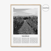 Vacaville Print Black and White, Vacaville Wall Art, Vacaville Poster, Vacaville Photo, Vacaville Wall Décor, Vacaville Map, California, USA