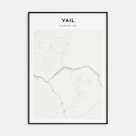Vail Map Portrait Poster