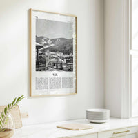 Vail Print Black and White, Vail Wall Art, Vail Poster, Vail Photo, Vail Wall Décor, Colorado, USA, United States, North America