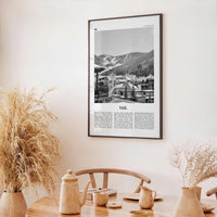 Vail Print Black and White, Vail Wall Art, Vail Poster, Vail Photo, Vail Wall Décor, Colorado, USA, United States, North America
