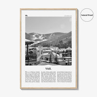 Vail Print Black and White, Vail Wall Art, Vail Poster, Vail Photo, Vail Wall Décor, Colorado, USA, United States, North America