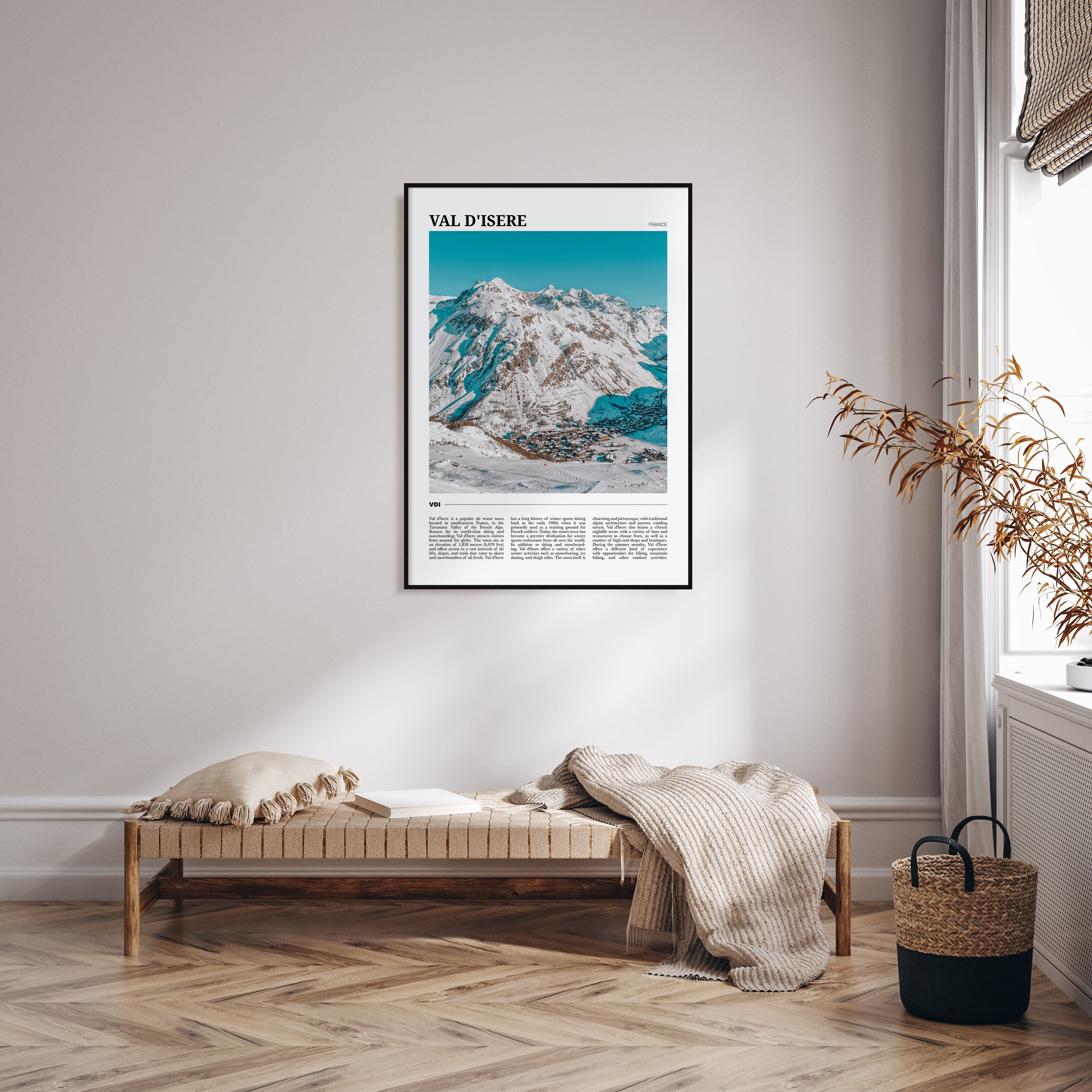Val d'Isère Travel Color Poster