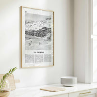Val Thorens Print Black and White, Val Thorens Wall Art, Val Thorens Poster, Val Thorens Photo, Val Thorens Wall Décor, Savoie, France