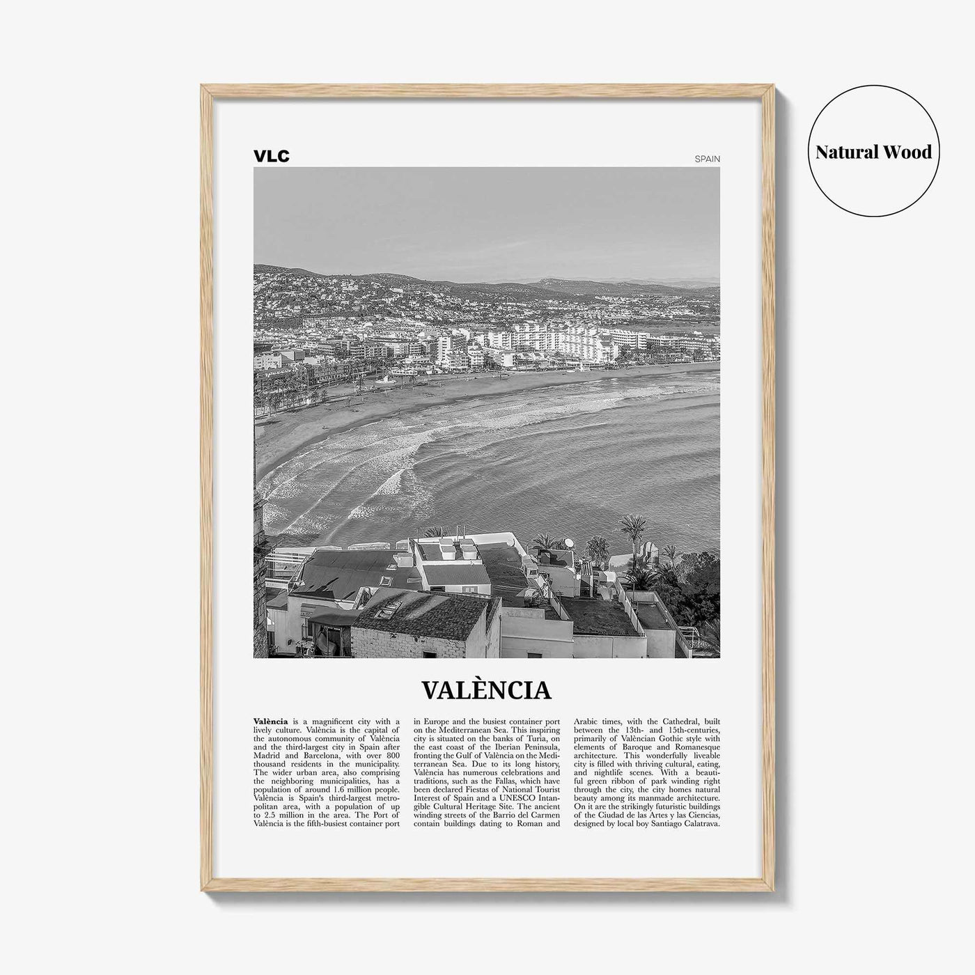 Valencia Print Black and White No 1, Valencia Wall Art, Valencia Poster, Valencia Photo, Valencia Wall Decor, Spain, València, España