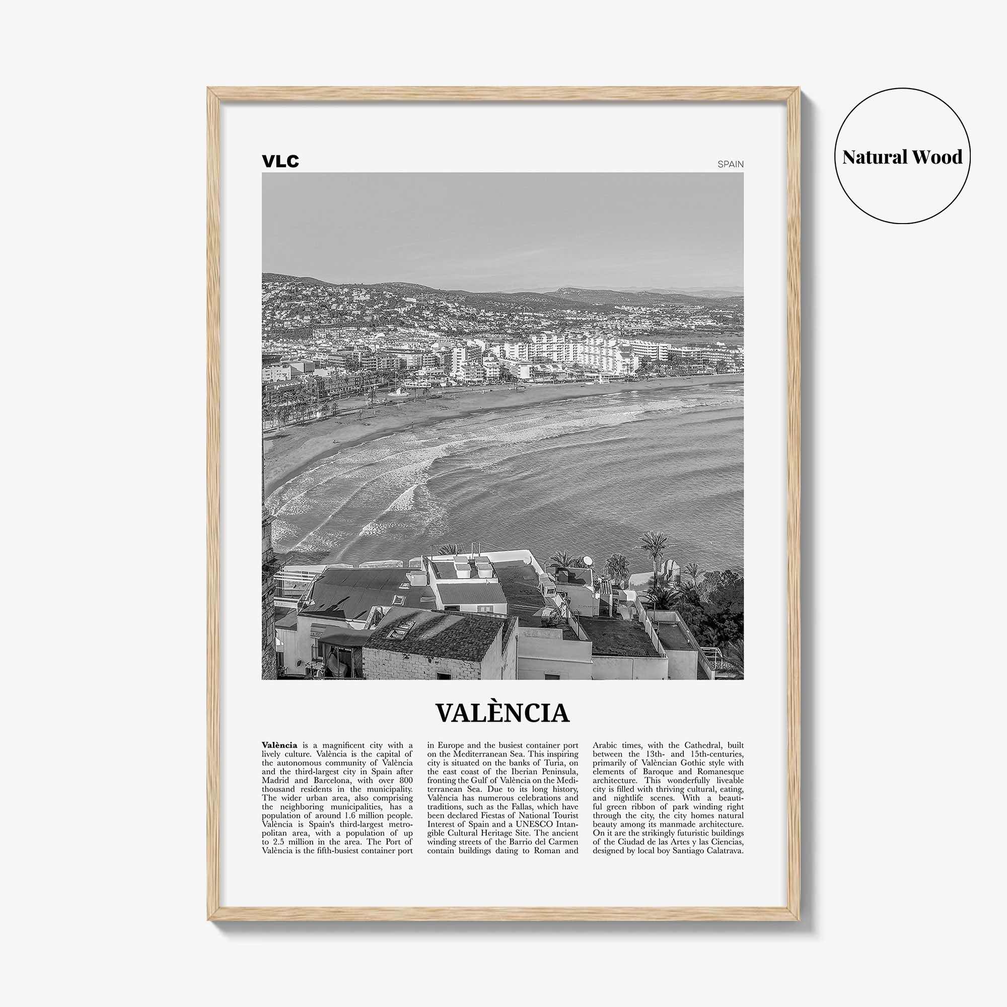 Valencia Print Black and White No 1, Valencia Wall Art, Valencia Poster, Valencia Photo, Valencia Wall Decor, Spain, València, España