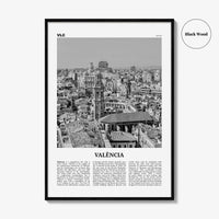 Valencia Print Black and White No 2, Valencia Wall Art, Valencia Poster, Valencia Photo, Valencia Wall Decor, Spain, València, España