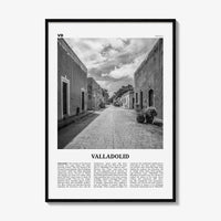 Valladolid Print Black and White Mexico, Valladolid Wall Art, Valladolid Poster, Valladolid Photo, Valladolid Wall Décor, Valladolid Map
