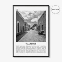 Valladolid Print Black and White Mexico, Valladolid Wall Art, Valladolid Poster, Valladolid Photo, Valladolid Wall Décor, Valladolid Map
