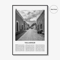 Valladolid Print Black and White Mexico, Valladolid Wall Art, Valladolid Poster, Valladolid Photo, Valladolid Wall Décor, Valladolid Map